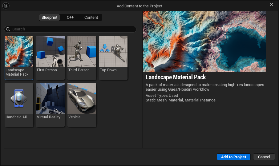 Custom Unreal Landscape Material Pack — shaders and procedural animations